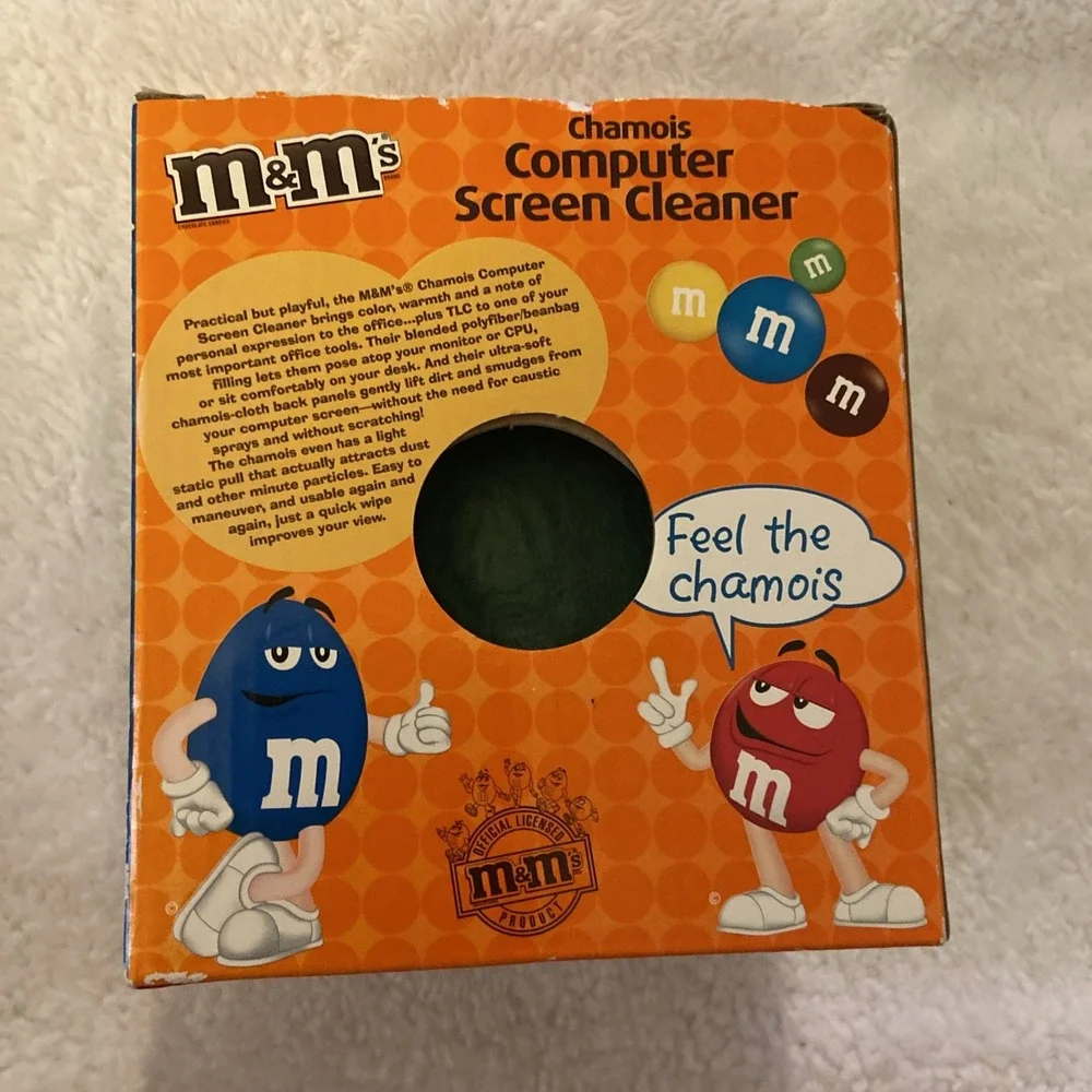 M&M's Chamois Computer Screen Cleaner Green Collectible VTG NIB NOS‎